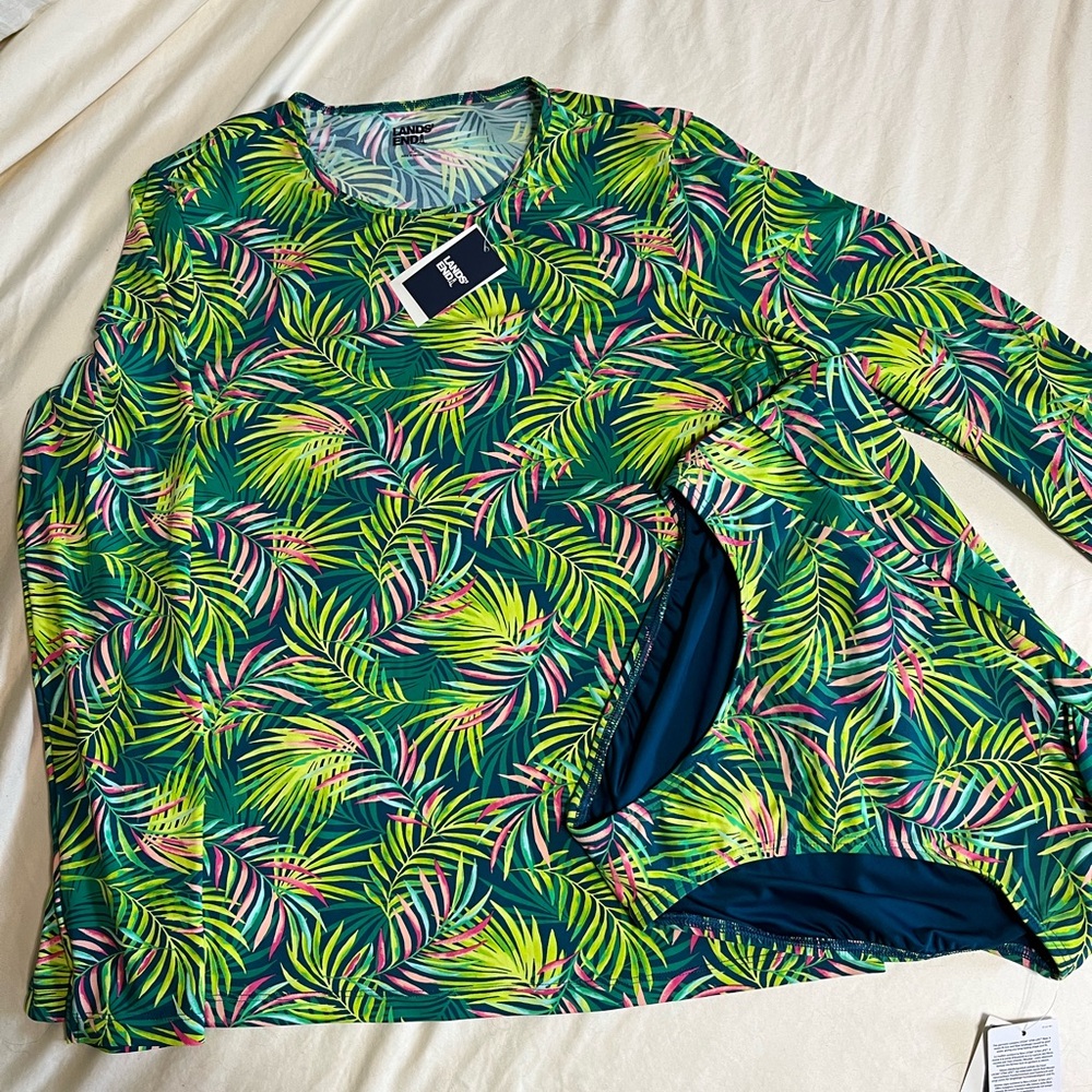 NWT Lands’ End 2-piece bathing suit size 14